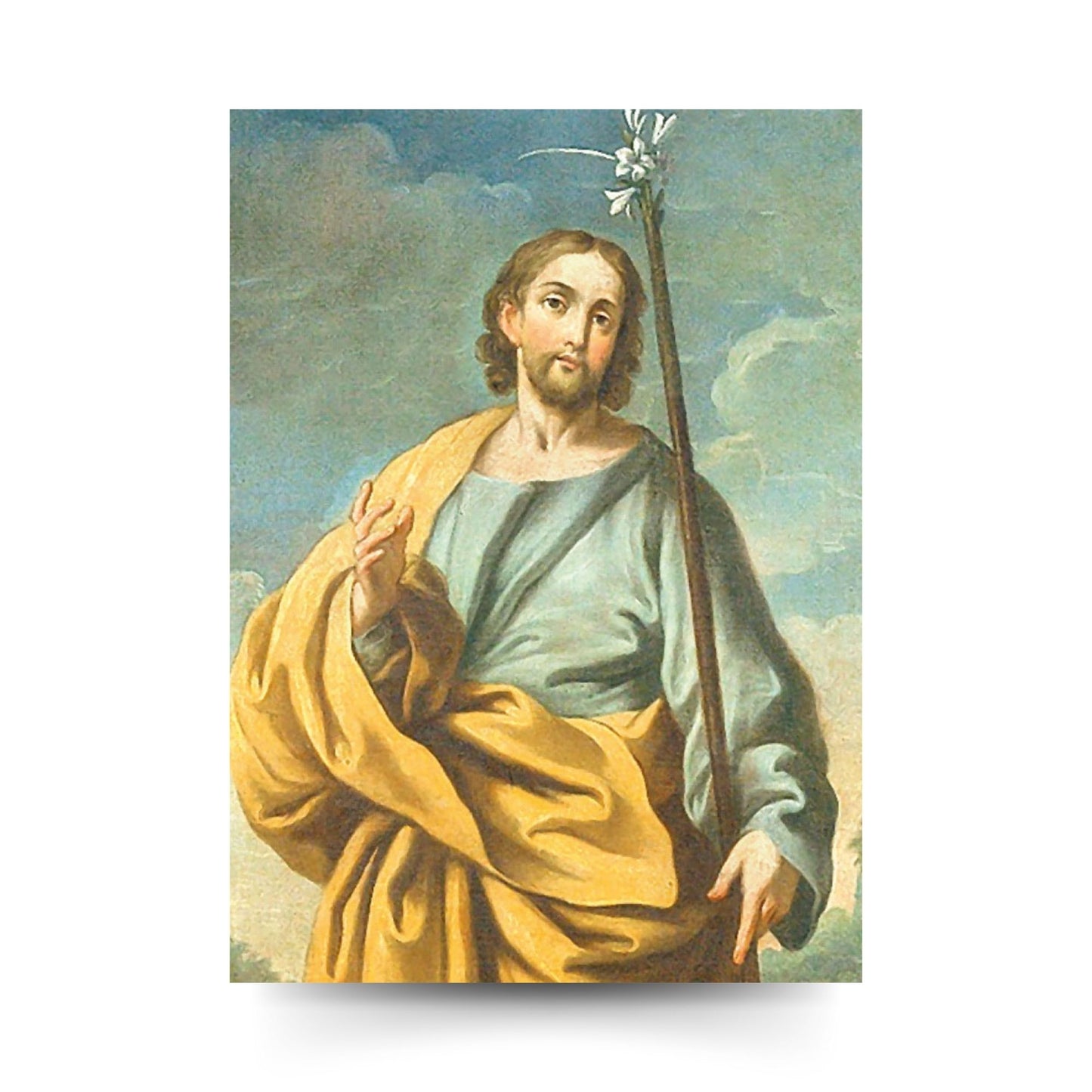 Santino San Giuseppe. Sul retro "San Giuseppe, mi consacro a te"
