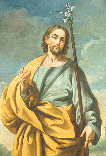 Santino San Giuseppe. Sul retro "San Giuseppe, mi consacro a te"