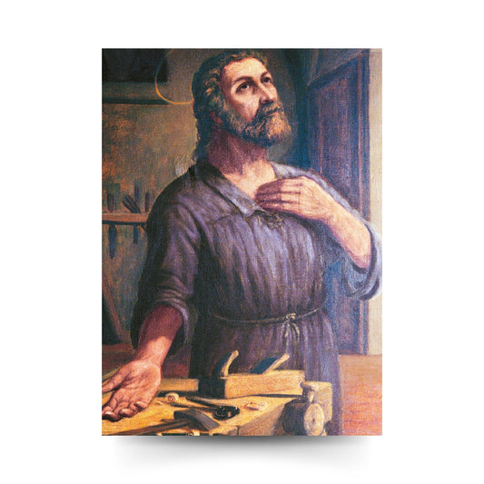 Santino San Giuseppe. Sul retro "Nelle tue mani, o Giuseppe"