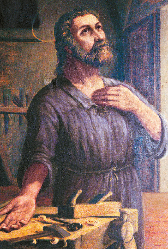 Santino San Giuseppe. Sul retro "Nelle tue mani, o Giuseppe"