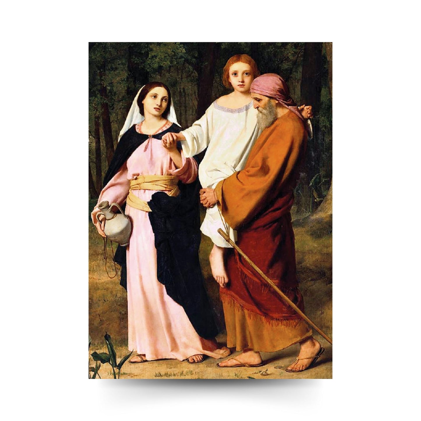 Santino Santa Famiglia. Sul retro "San Giuseppe, uomo della speranza"