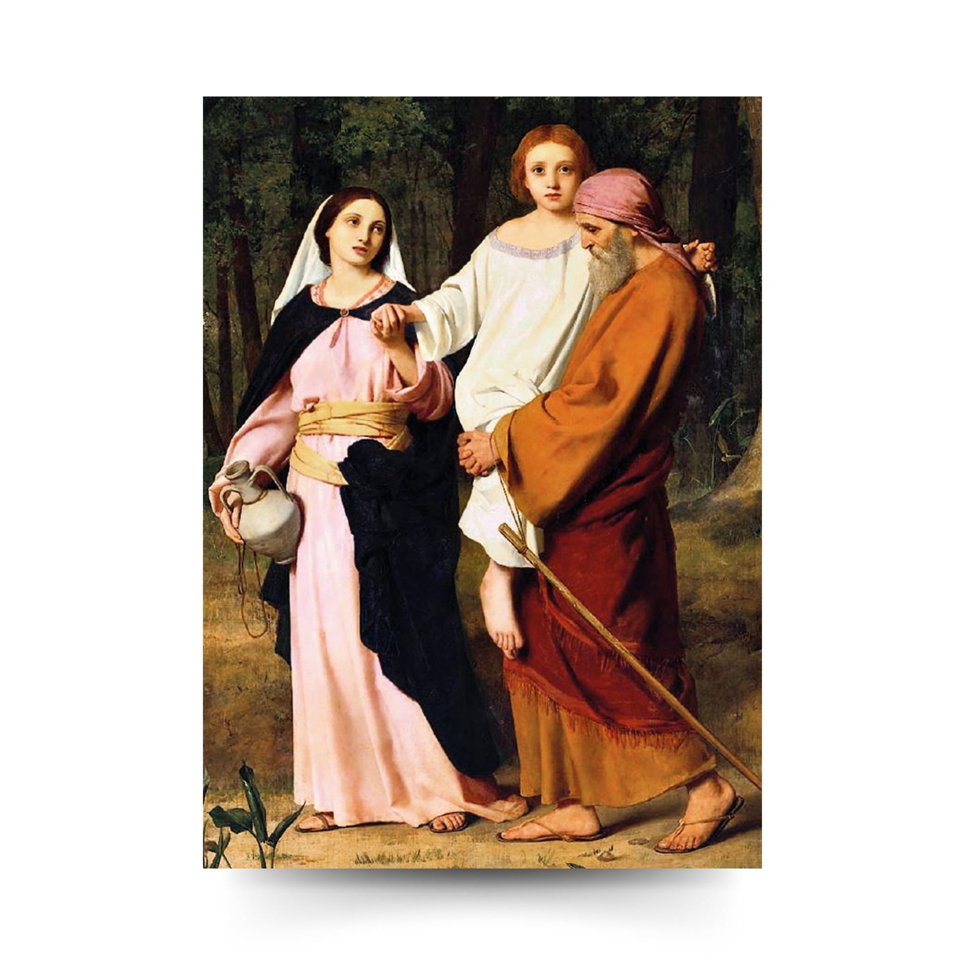 Santino Santa Famiglia. Sul retro "San Giuseppe, uomo della speranza"
