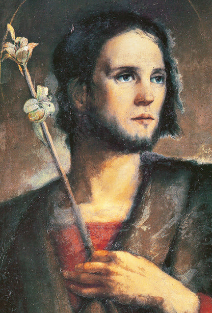Santino San Giuseppe. Sul retro "Preghiera a San Giuseppe per un malato"