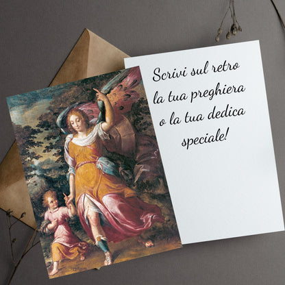 Santino arcangelo Raffaele. Retro bianco