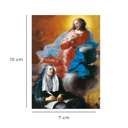 Santino santa Brigida. Retro bianco