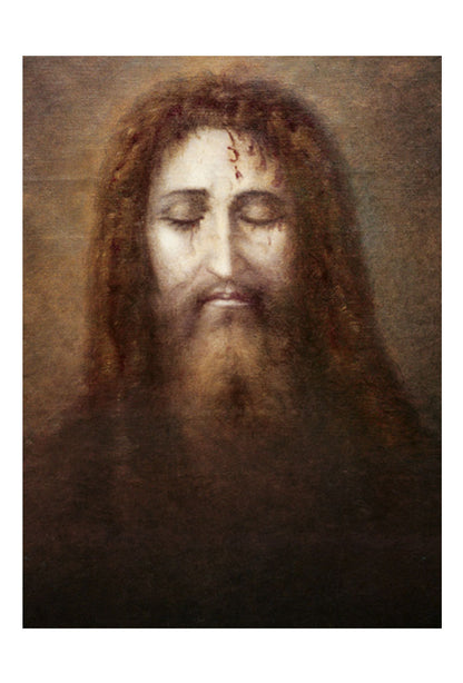 Biglietto pieghevole "Preghiera al Volto santo di Gesù"