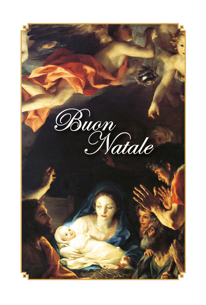 Biglietto augurale Natale, Adorazione dei pastori di A. R. Mengs