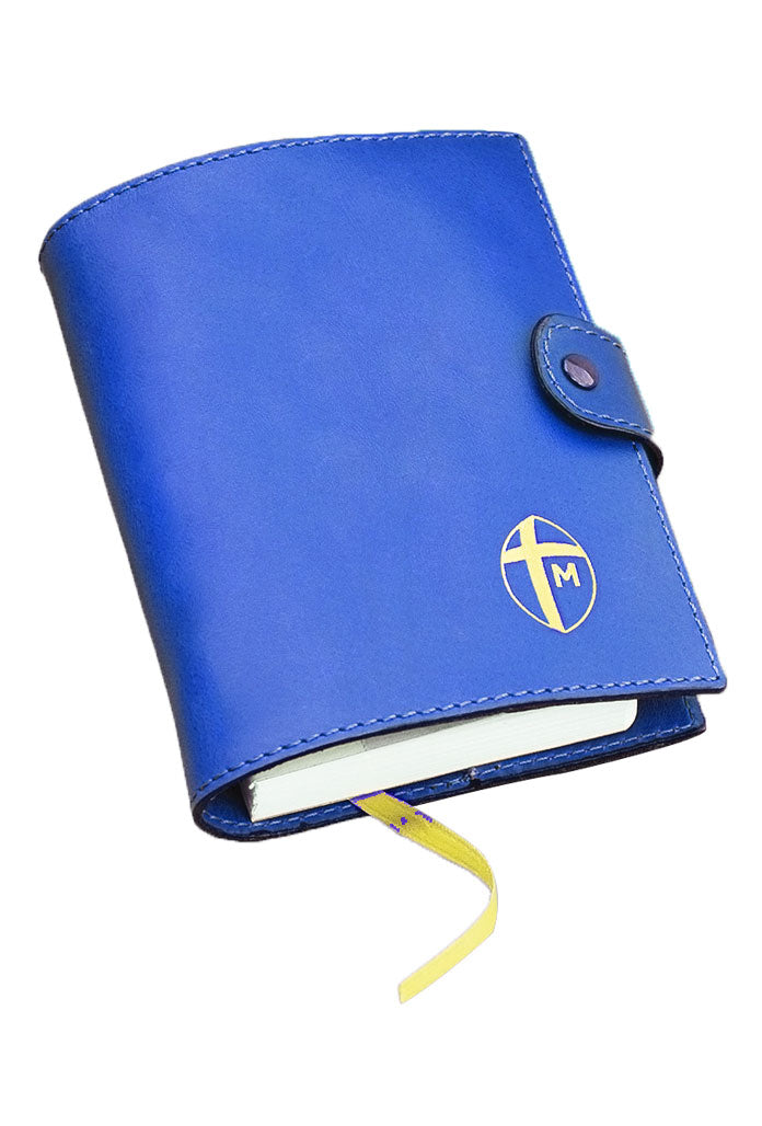 Custodia in similpelle con chiusura a bottoncino, per libri con formato 11,5x16 cm
