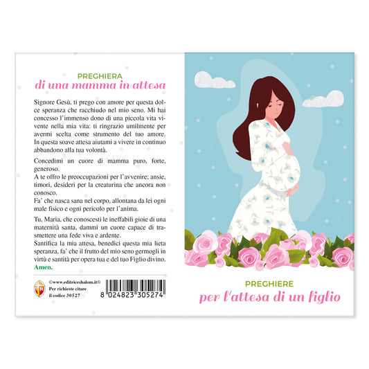 Pieghevole preghiere per l'attesa di un figlio