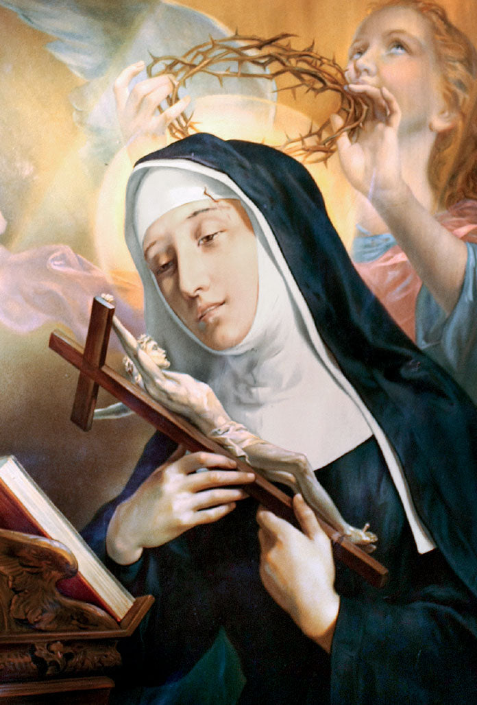 Pieghevole santa Rita con "Litanie in onore di santa Rita"