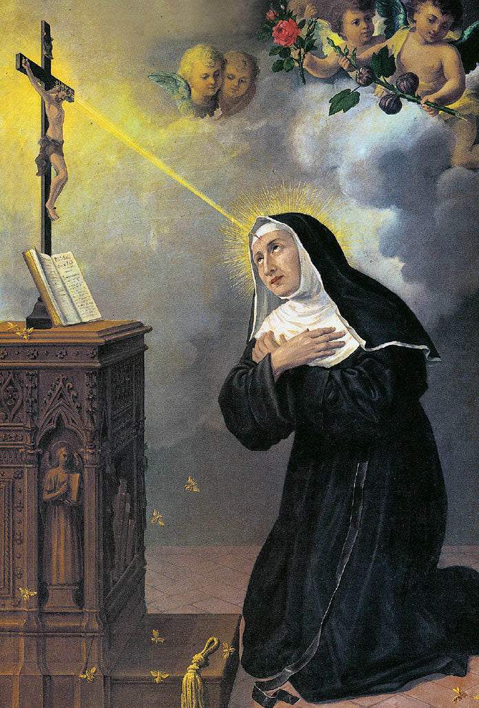 Pieghevole santa Rita con "Novena in onore di santa Rita"