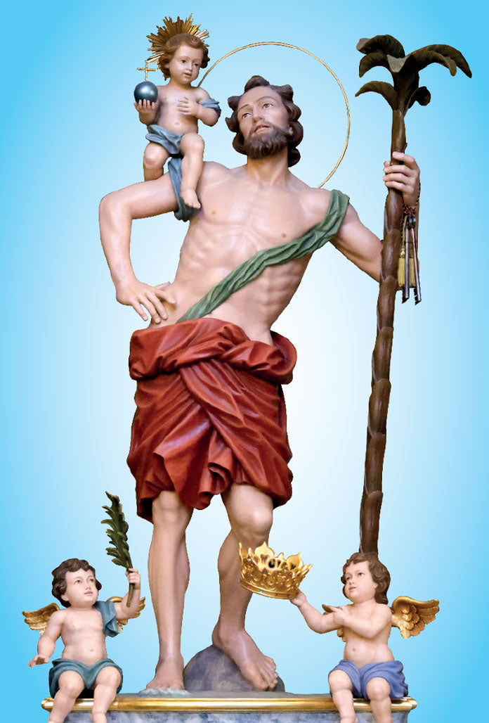 Pieghevole san Cristoforo con "Preghiera per chi viaggia a san Cristoforo"