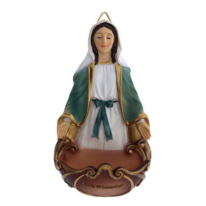 Acquasantiera in resina h. 13,5 cm