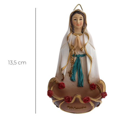 Acquasantiera in resina h. 13,5 cm