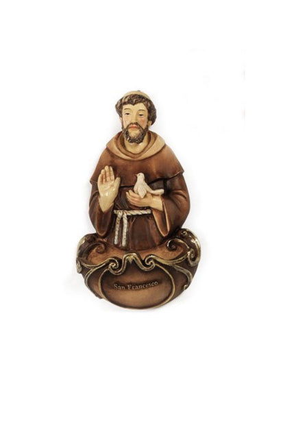 Acquasantiera in resina h. 13,5 cm