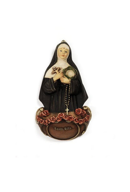 Acquasantiera in resina h. 13,5 cm