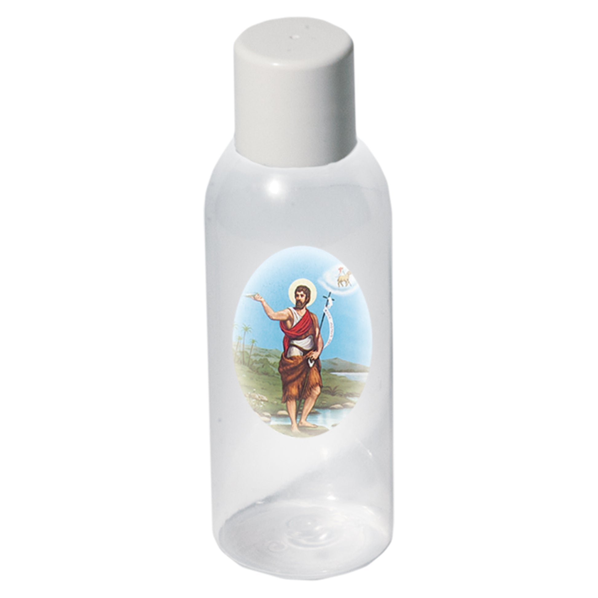 Bottiglietta per acqua benedetta 50 ml - da personalizzare. Dimensioni 9,5x3,2 cm
