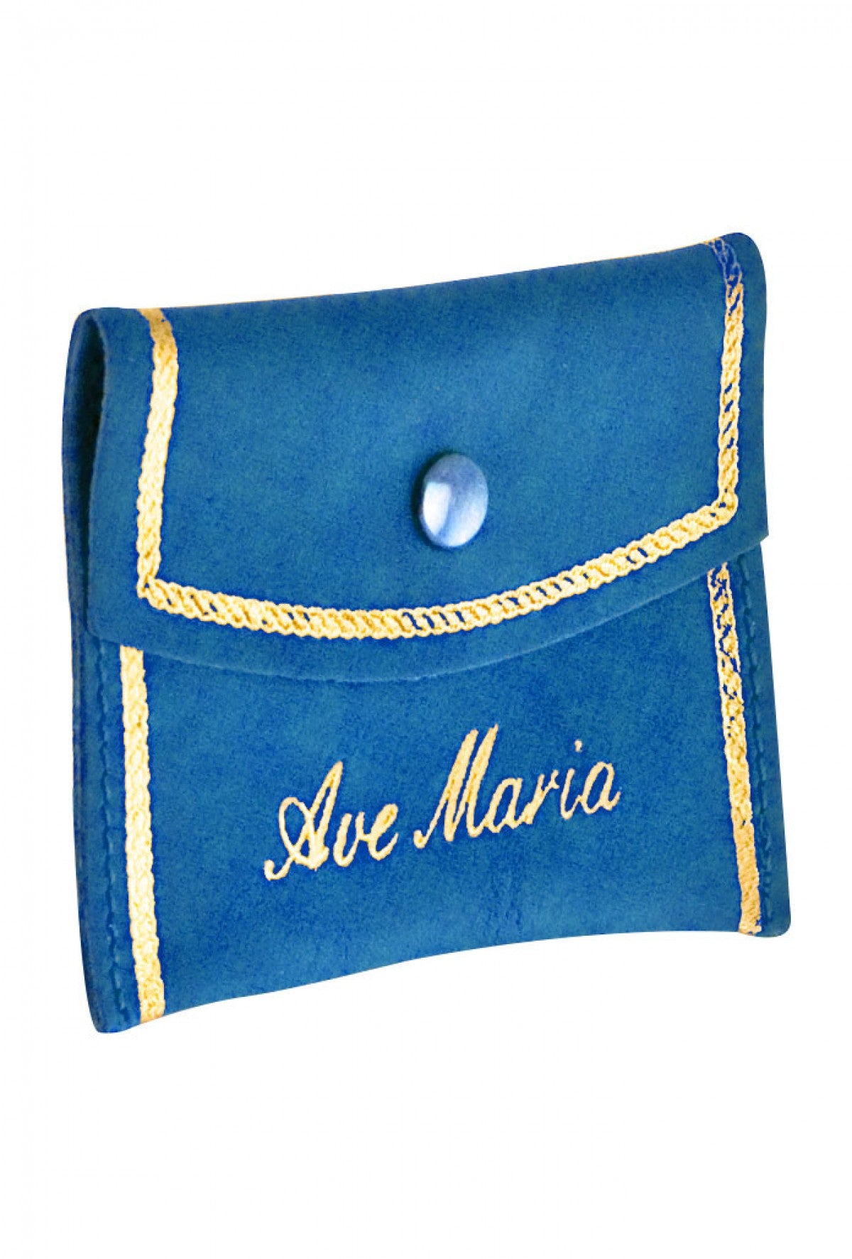Portacorona in pelle con la scritta "Ave Maria"