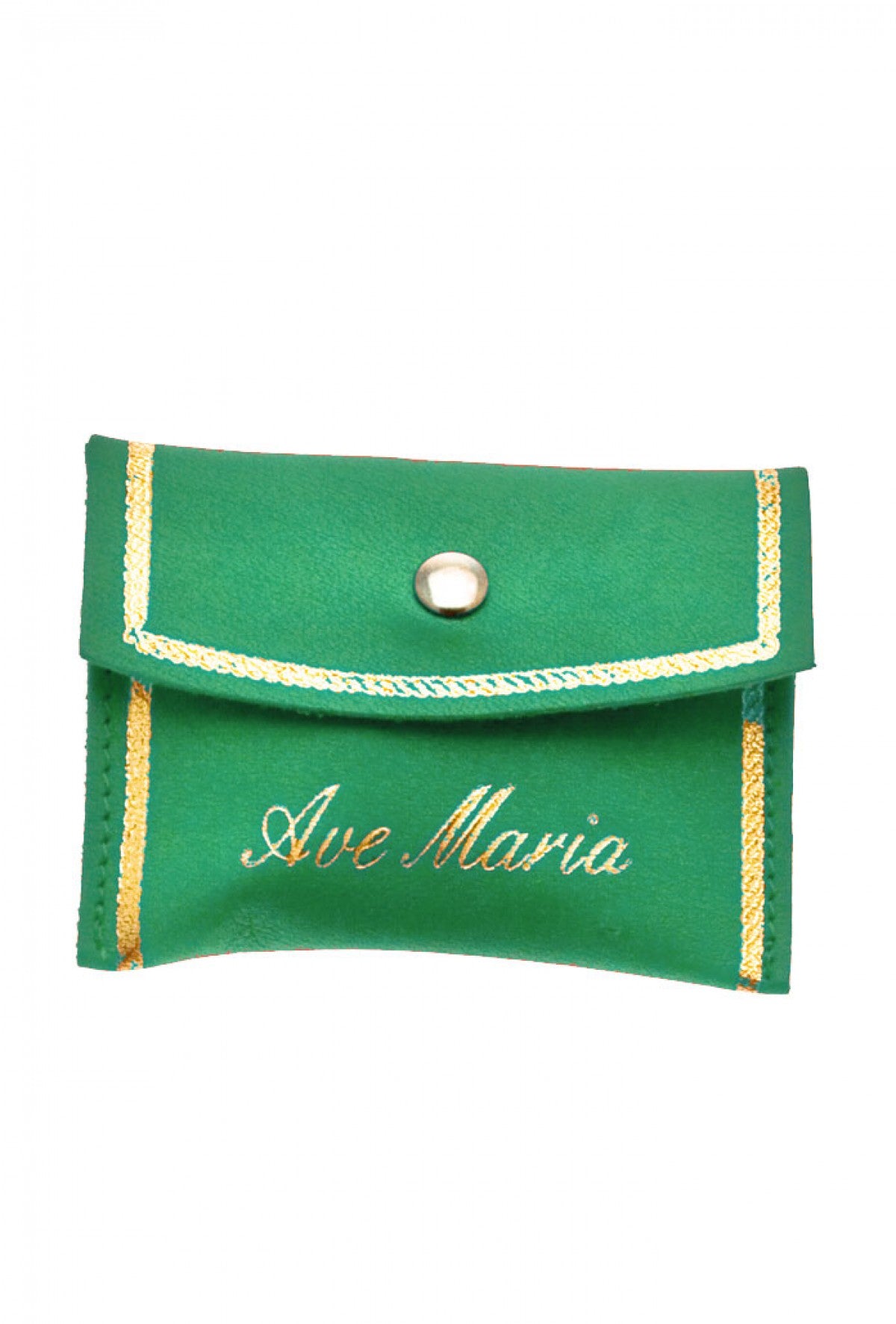 Portacorona in pelle con la scritta "Ave Maria"