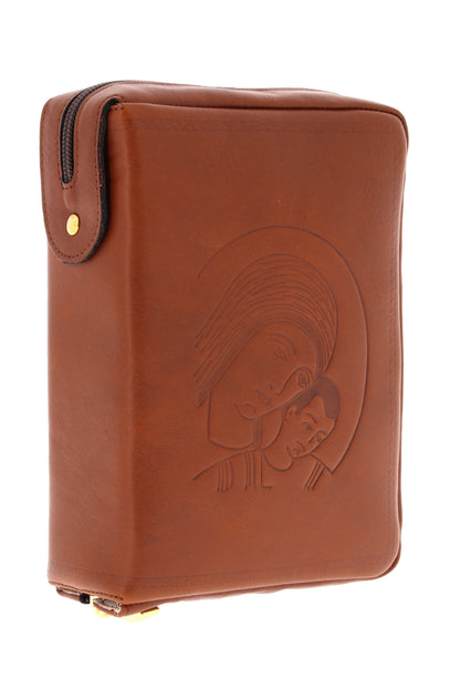 Custodia in pelle "Madonna di Kiko" Liturgia delle Ore - 4 Volumi