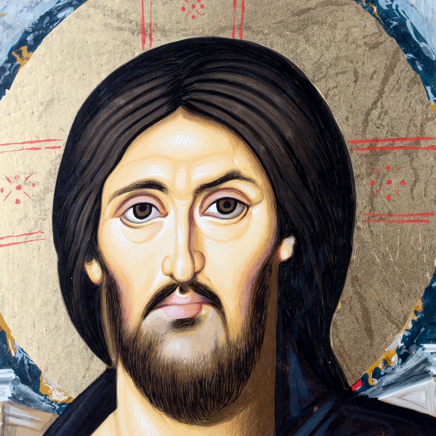 Icona in legno "Cristo del Sinai". Dimensioni 29x50 cm
