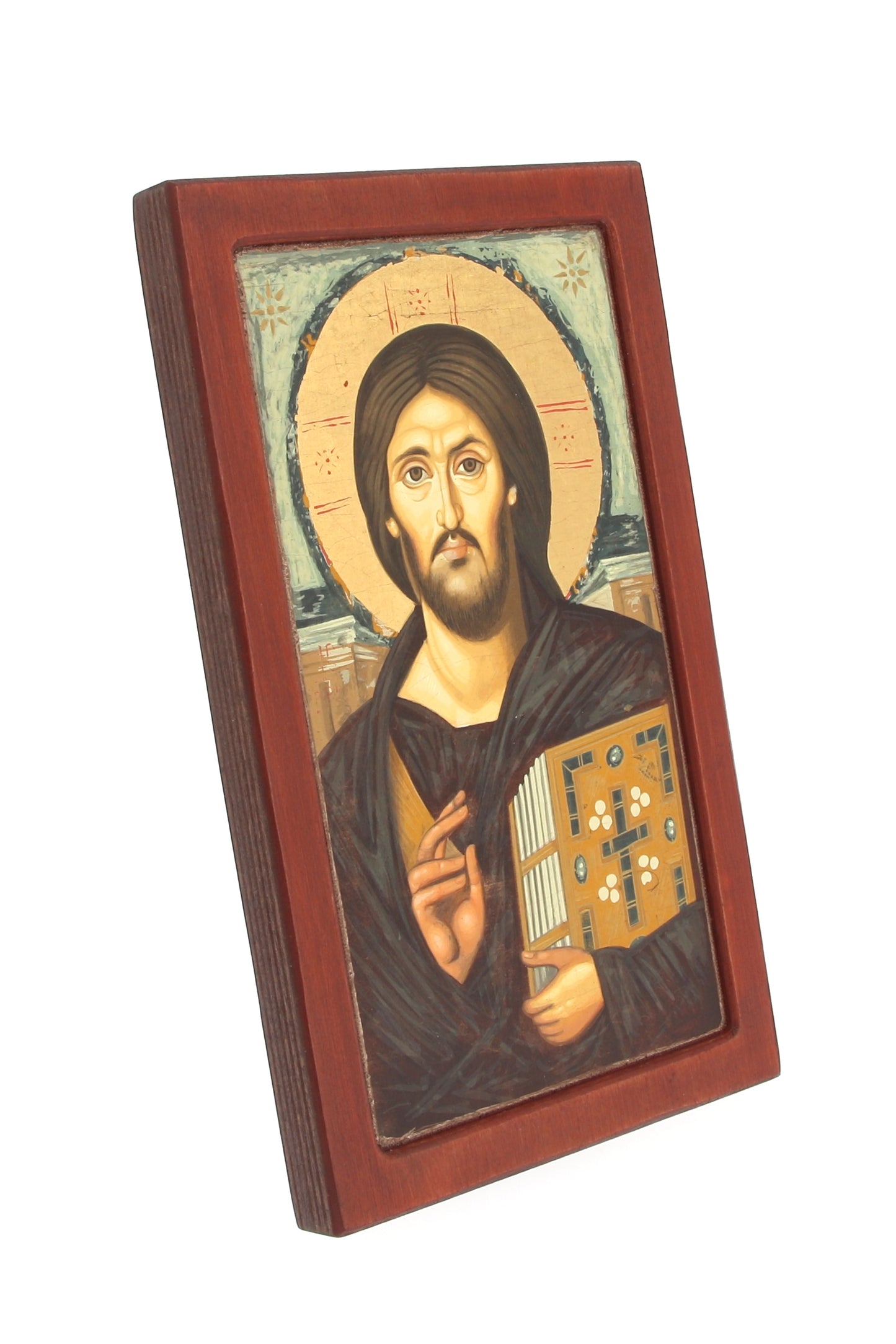 Icona in legno "Cristo del Sinai". Dimensioni 15x26 cm