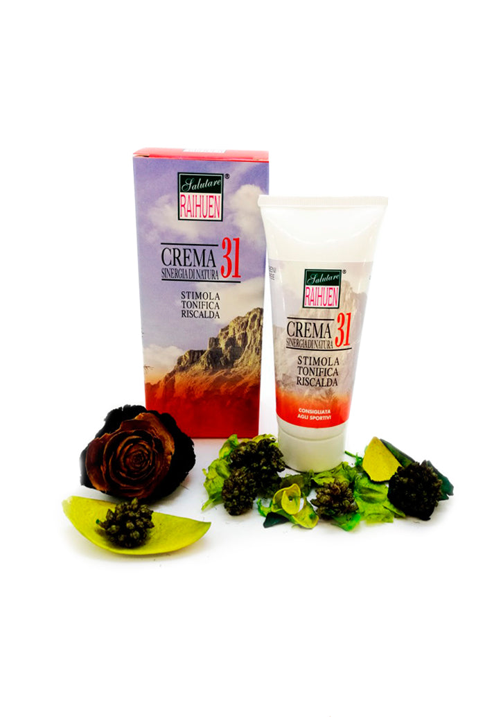 Linea olio 31, crema Rossa Riscaldante. 100 ml