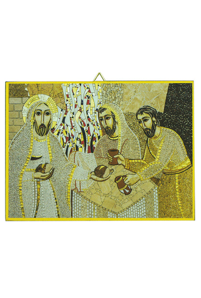 Icona "Cena di Emmaus". Dimensioni Dimensioni 28,7x21 cm