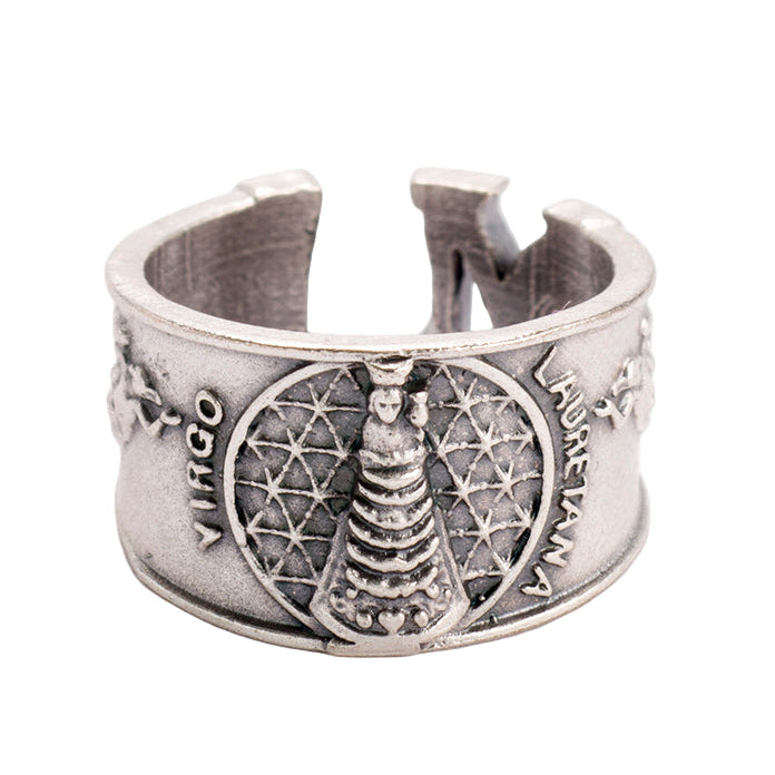 Anello Madonna di Loreto in zama