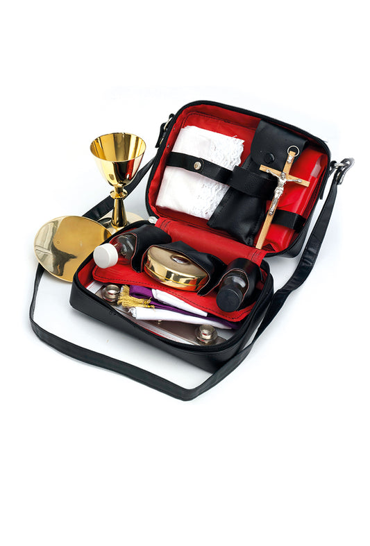Borsa da viaggio per celebrazioni, in similpelle nera