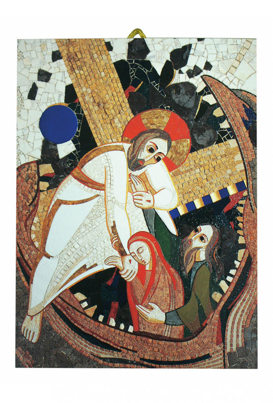 Icona "Discesa agli inferi". Dimensioni 21x28,7 cm