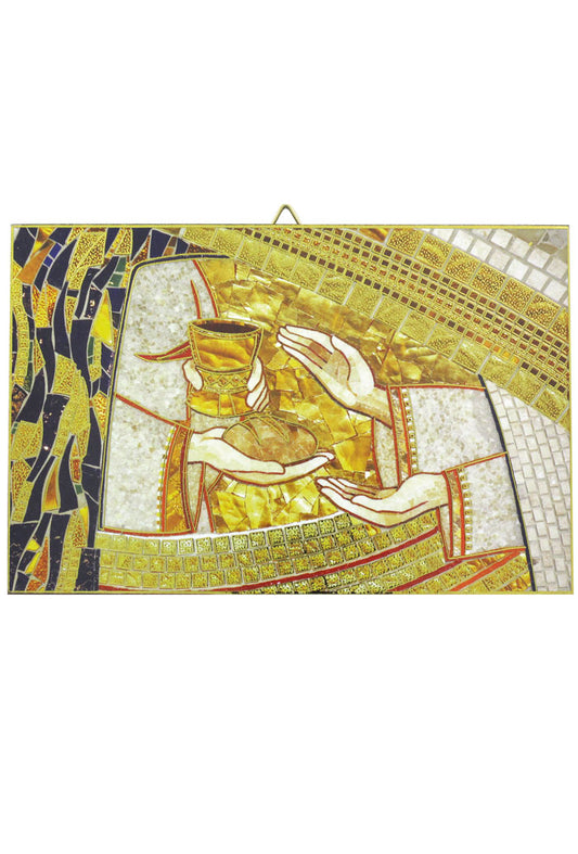 Icona "Eucarestia". Dimensioni 21x28 cm