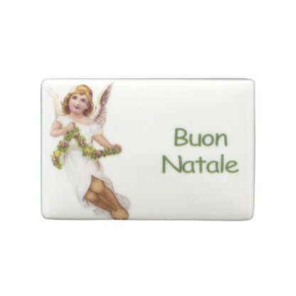 Calamita rettangolare in ceramica da personalizzare cm 8x5,5