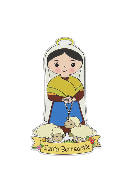 Calamita sagomata delle Sante. Soggetti assortiti. Dimensioni: 9x5 cm