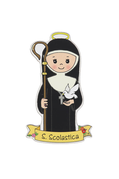 Calamita sagomata delle Sante. Soggetti assortiti. Dimensioni: 9x5 cm