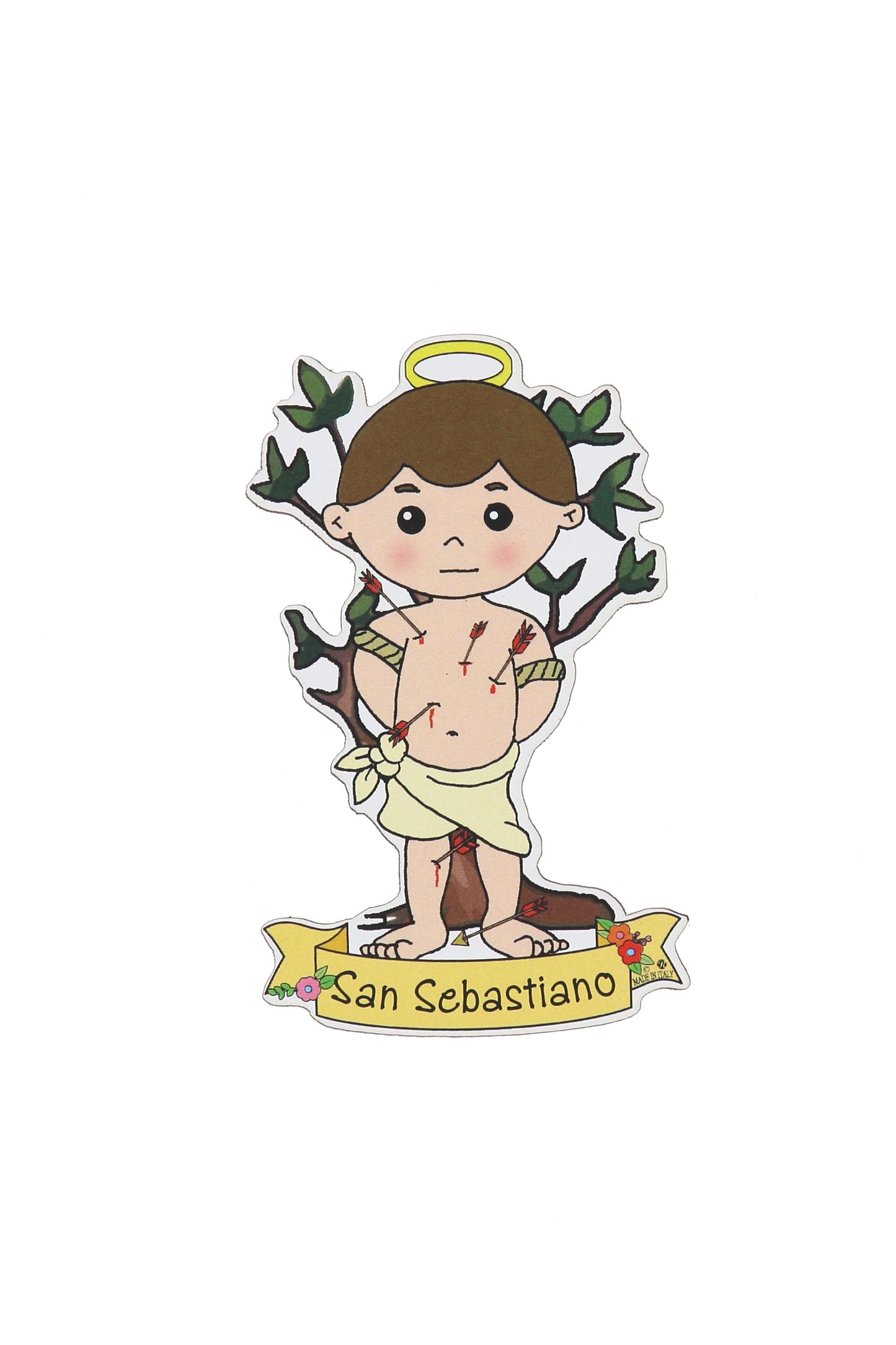 Calamita sagomata dei Santi. Soggetti assortiti. Dimensioni: 9x5 cm