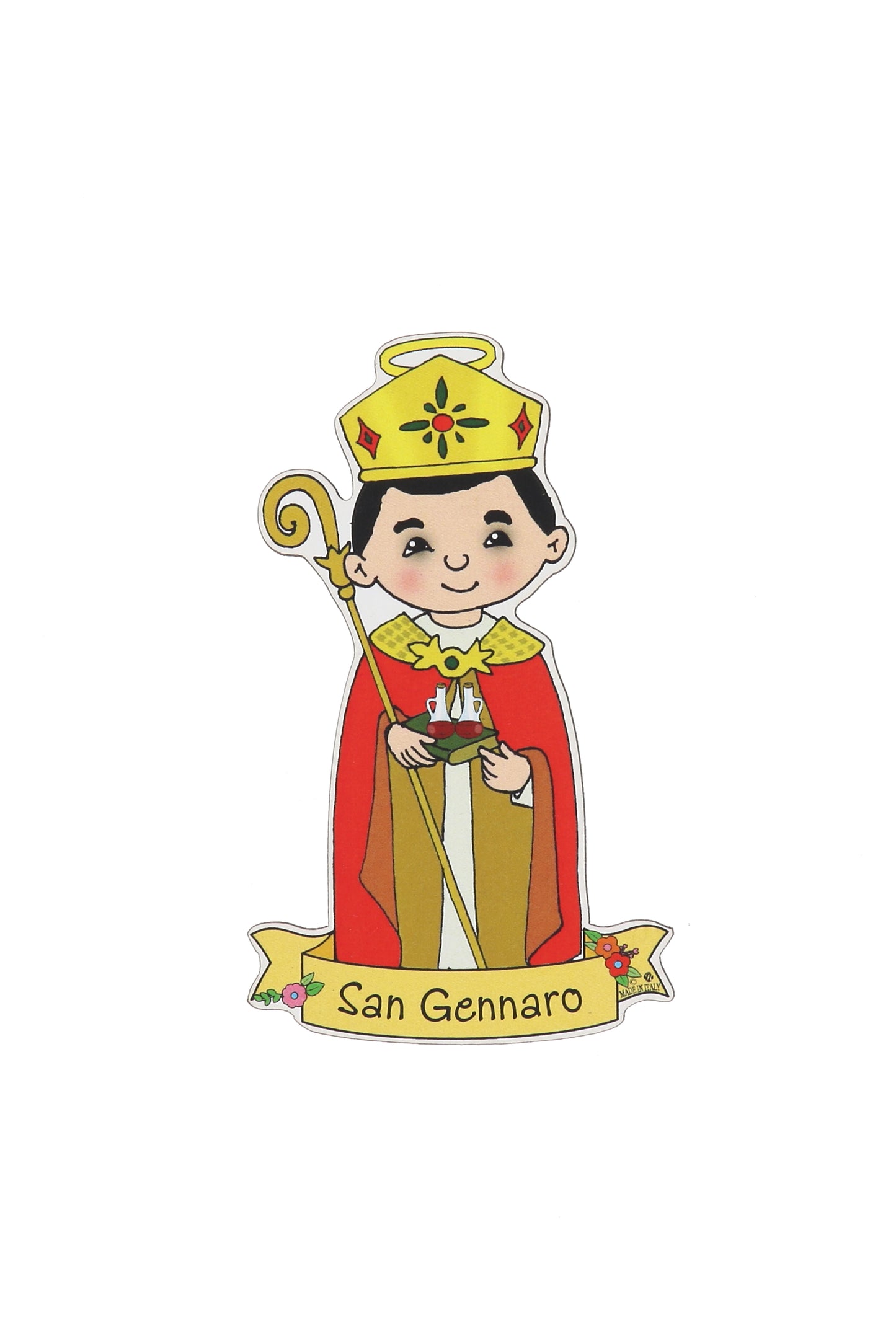 Calamita sagomata dei Santi. Soggetti assortiti. Dimensioni: 9x5 cm