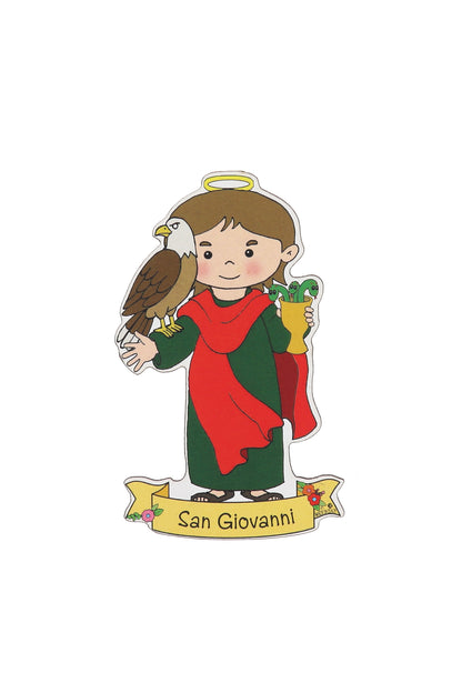 Calamita sagomata dei Santi. Soggetti assortiti. Dimensioni: 9x5 cm