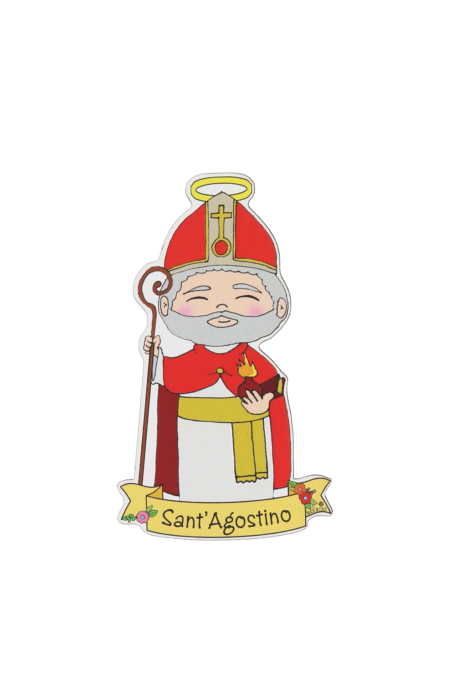 Calamita sagomata dei Santi. Soggetti assortiti. Dimensioni: 9x5 cm