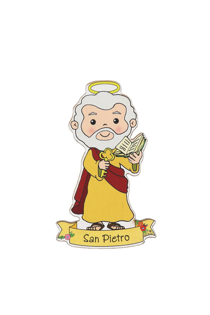 Calamita sagomata dei Santi. Soggetti assortiti. Dimensioni: 9x5 cm