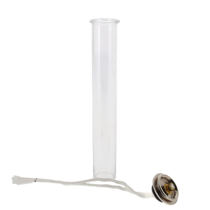 Ricambio cartuccia in plastica per candele a cera liquida di diametro 2,5 e 3,2 cm