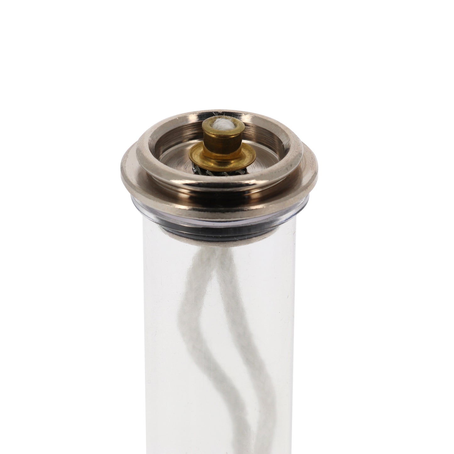 Ricambio cartuccia in plastica per candele a cera liquida di diametro 2,5 e 3,2 cm