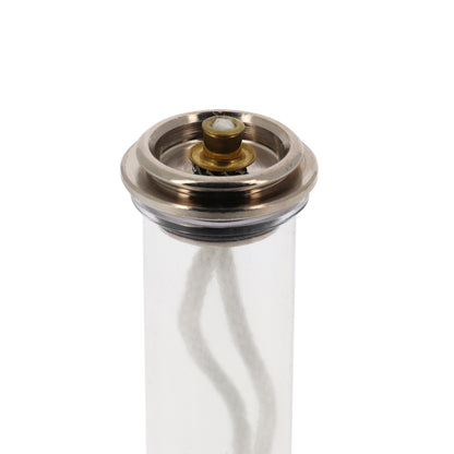 Ricambio cartuccia in plastica per candele a cera liquida di diametro 2,5 e 3,2 cm
