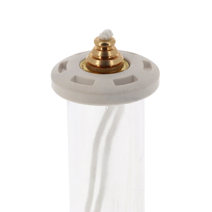 Ricambio cartuccia in plastica per candele a cera liquida di diametro 4 cm