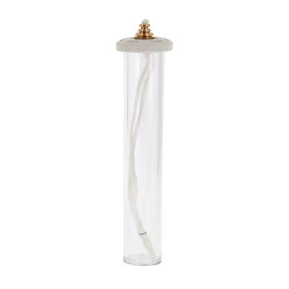 Ricambio cartuccia in plastica per candele a cera liquida di diametro 4 cm