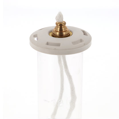 Ricambio cartuccia in plastica per candele a cera liquida di diametro 5 e 6 cm