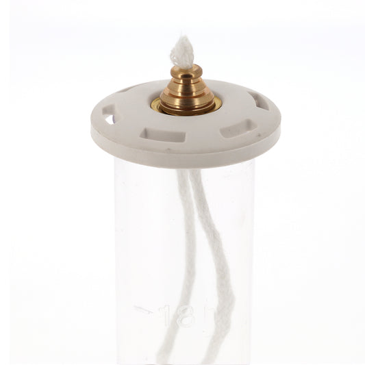 Ricambio cartuccia in plastica per candele a cera liquida di diametro 5 e 6 cm