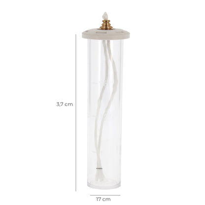 Ricambio cartuccia in plastica per candele a cera liquida di diametro 5 e 6 cm