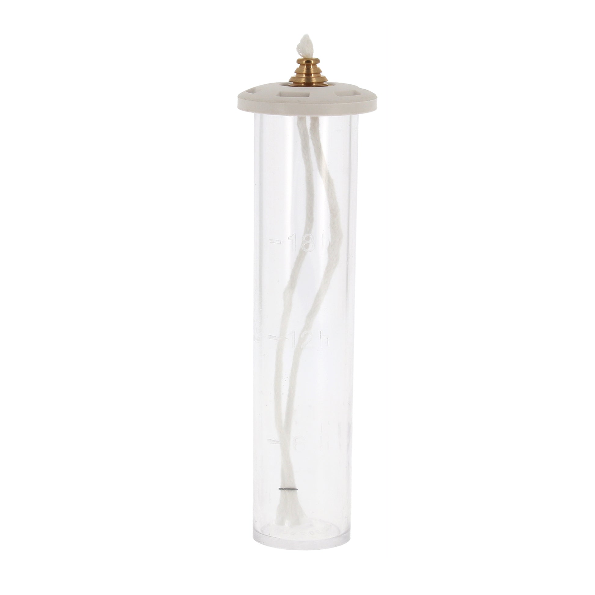 Ricambio cartuccia in plastica per candele a cera liquida di diametro 5 e 6 cm