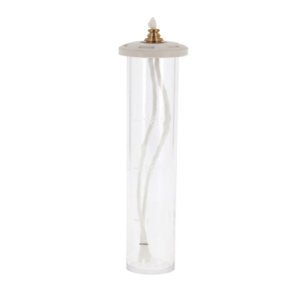 Ricambio cartuccia in plastica per candele a cera liquida di diametro 5 e 6 cm